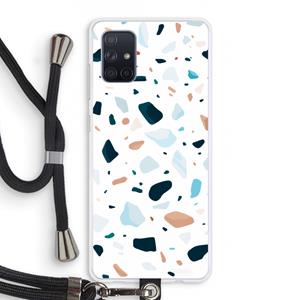 CaseCompany Terrazzo N°13: Samsung Galaxy A71 Transparant Hoesje met koord