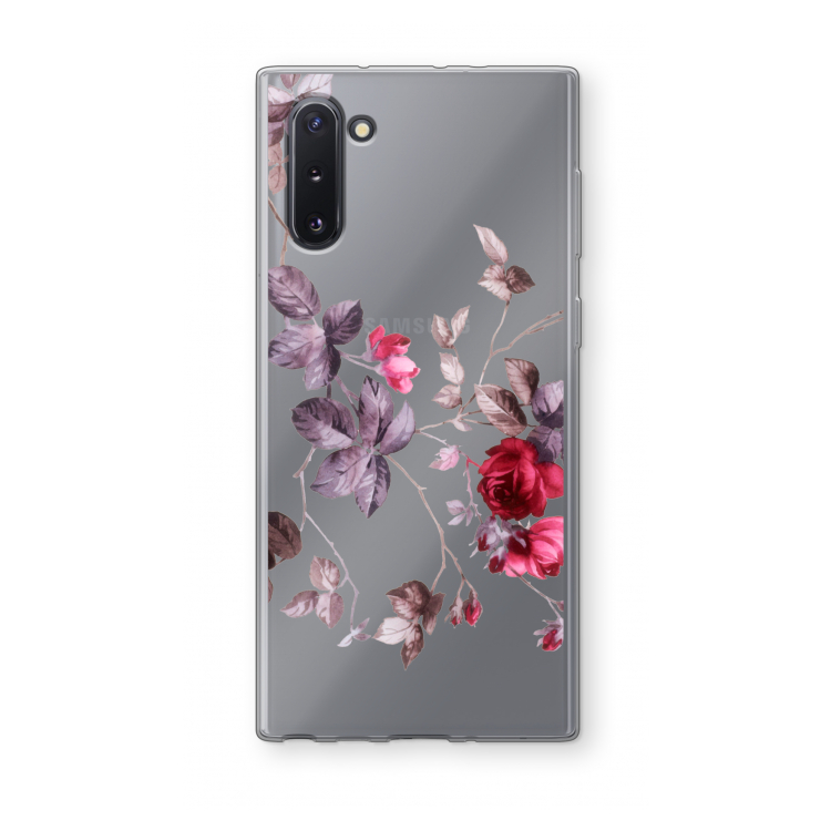 CaseCompany Mooie bloemen: Samsung Galaxy Note 10 Transparant Hoesje