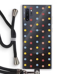 CaseCompany Bollen: Samsung Galaxy Note 10 Plus Transparant Hoesje met koord