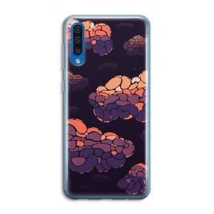 CaseCompany Patroon Wolken: Samsung Galaxy A50 Transparant Hoesje