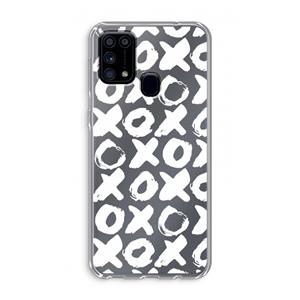 CaseCompany XOXO: Samsung Galaxy M31 Transparant Hoesje