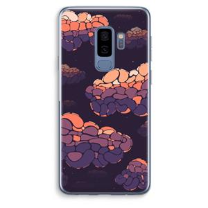 CaseCompany Patroon Wolken: Samsung Galaxy S9 Plus Transparant Hoesje