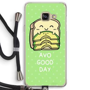 CaseCompany Avo Good Day: Samsung Galaxy A3 (2016) Transparant Hoesje met koord