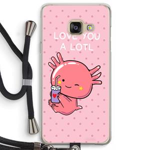 CaseCompany Love You A Lotl: Samsung Galaxy A3 (2016) Transparant Hoesje met koord