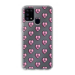 CaseCompany GIRL POWER: Samsung Galaxy M31 Transparant Hoesje