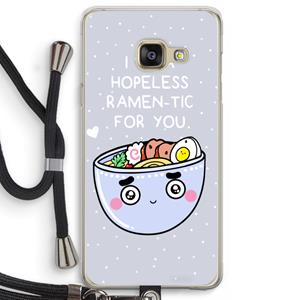 CaseCompany I'm A Hopeless Ramen-Tic For You: Samsung Galaxy A3 (2016) Transparant Hoesje met koord