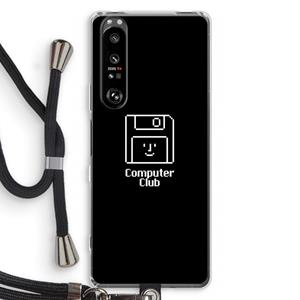 CaseCompany Hello: Sony Xperia 1 III Transparant Hoesje met koord