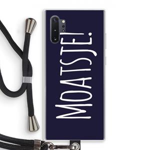 CaseCompany Moatsje!: Samsung Galaxy Note 10 Plus Transparant Hoesje met koord
