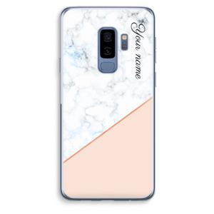 CaseCompany Marmer in stijl: Samsung Galaxy S9 Plus Transparant Hoesje