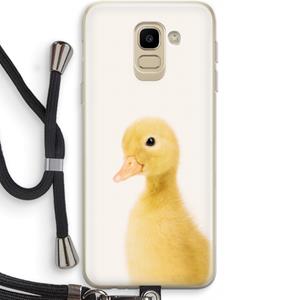 CaseCompany Duke: Samsung Galaxy J6 (2018) Transparant Hoesje met koord