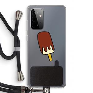 CaseCompany Frisco: Samsung Galaxy A72 5G Transparant Hoesje met koord