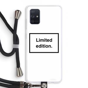 CaseCompany Limited edition: Samsung Galaxy A71 Transparant Hoesje met koord
