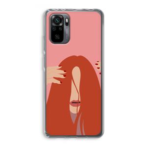 CaseCompany Woke up like this: Xiaomi Redmi Note 10 Pro Transparant Hoesje
