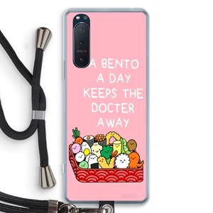 CaseCompany Bento a day: Sony Xperia 5 II Transparant Hoesje met koord