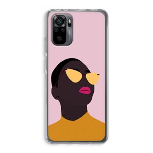 CaseCompany Yellow glasses: Xiaomi Redmi Note 10 Pro Transparant Hoesje
