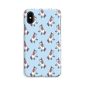 CaseCompany Eenhoorns overal: iPhone Xs Volledig Geprint Hoesje