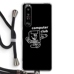 CaseCompany Floppyhead: Sony Xperia 1 III Transparant Hoesje met koord
