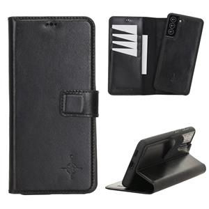 NorthLife Uitneembare 2-in-1 (RFID) bookcase hoes - Samsung Galaxy S21 - Burcht Trecht Zwart