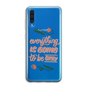 CaseCompany Optimistic flower girl: Samsung Galaxy A50 Transparant Hoesje