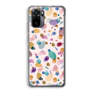 CaseCompany Terrazzo Memphis Pink: Xiaomi Redmi Note 10 Pro Transparant Hoesje