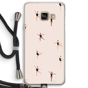 CaseCompany Dancing #1: Samsung Galaxy A3 (2016) Transparant Hoesje met koord