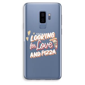 CaseCompany Pizza is the answer: Samsung Galaxy S9 Plus Transparant Hoesje