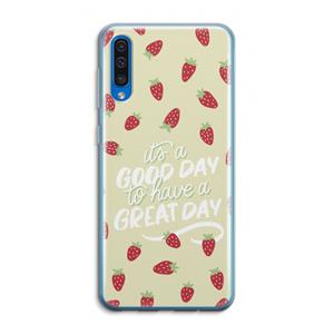 CaseCompany Don't forget to have a great day: Samsung Galaxy A50 Transparant Hoesje