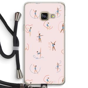 CaseCompany Dancing #3: Samsung Galaxy A3 (2016) Transparant Hoesje met koord