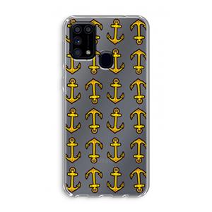 CaseCompany Musketon Anchor: Samsung Galaxy M31 Transparant Hoesje