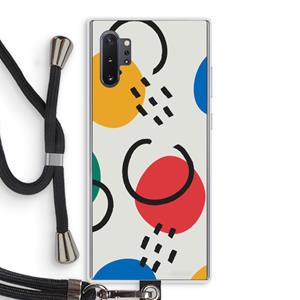 CaseCompany Illustratieve pop 3: Samsung Galaxy Note 10 Plus Transparant Hoesje met koord