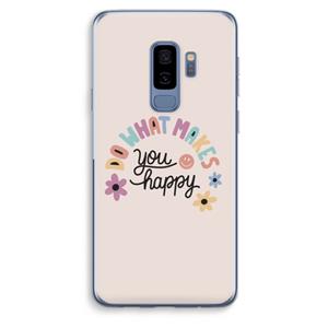 CaseCompany Happy days: Samsung Galaxy S9 Plus Transparant Hoesje