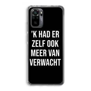 CaseCompany Meer verwacht - Zwart: Xiaomi Redmi Note 10 Pro Transparant Hoesje