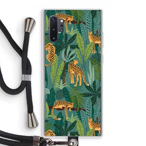 CaseCompany Luipaard 2: Samsung Galaxy Note 10 Plus Transparant Hoesje met koord