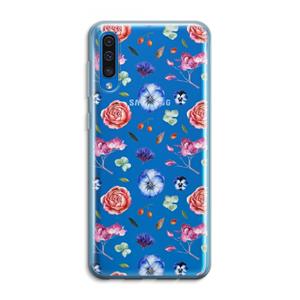 CaseCompany Bloemetjes: Samsung Galaxy A50 Transparant Hoesje