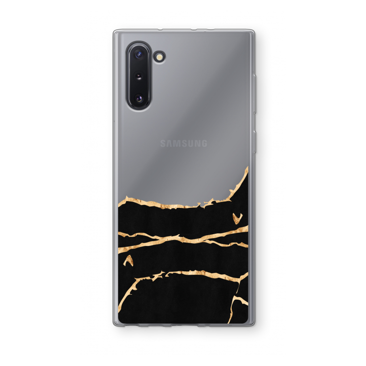 CaseCompany Gouden marmer: Samsung Galaxy Note 10 Transparant Hoesje