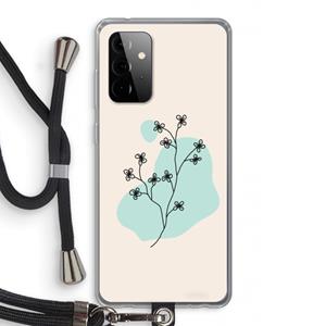 CaseCompany Love your petals: Samsung Galaxy A72 5G Transparant Hoesje met koord
