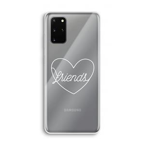 CaseCompany Friends heart pastel: Samsung Galaxy S20 Plus Transparant Hoesje