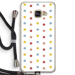 CaseCompany Bollen: Samsung Galaxy A3 (2016) Transparant Hoesje met koord