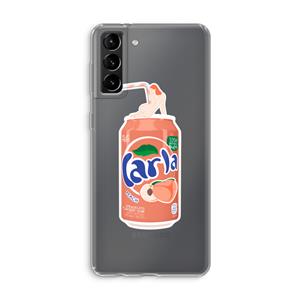 CaseCompany S(peach)less: Samsung Galaxy S21 Plus Transparant Hoesje