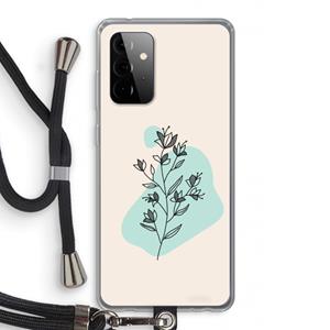 CaseCompany Violets are blue: Samsung Galaxy A72 5G Transparant Hoesje met koord