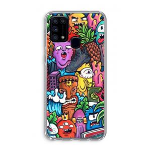 CaseCompany Vexx Mixtape: Samsung Galaxy M31 Transparant Hoesje