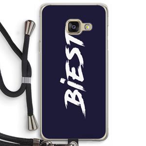 CaseCompany Biest: Samsung Galaxy A3 (2016) Transparant Hoesje met koord