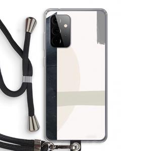 CaseCompany Baca: Samsung Galaxy A72 5G Transparant Hoesje met koord