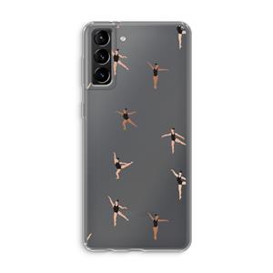 CaseCompany Dancing #1: Samsung Galaxy S21 Plus Transparant Hoesje