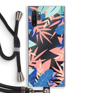 CaseCompany Tropisch: Samsung Galaxy Note 10 Plus Transparant Hoesje met koord