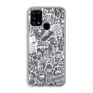 CaseCompany Vexx Mixtape #2: Samsung Galaxy M31 Transparant Hoesje