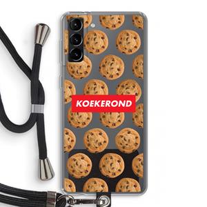 CaseCompany Koekerond: Samsung Galaxy S21 Plus Transparant Hoesje met koord