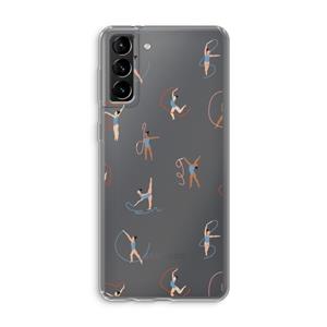 CaseCompany Dancing #3: Samsung Galaxy S21 Plus Transparant Hoesje