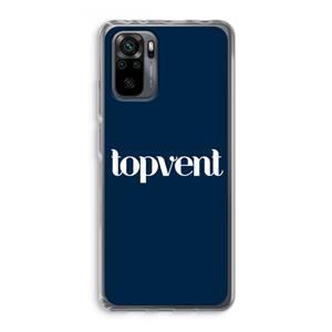 CaseCompany Topvent Navy: Xiaomi Redmi Note 10 Pro Transparant Hoesje