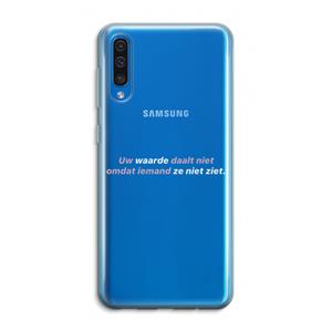 CaseCompany uw waarde daalt niet: Samsung Galaxy A50 Transparant Hoesje